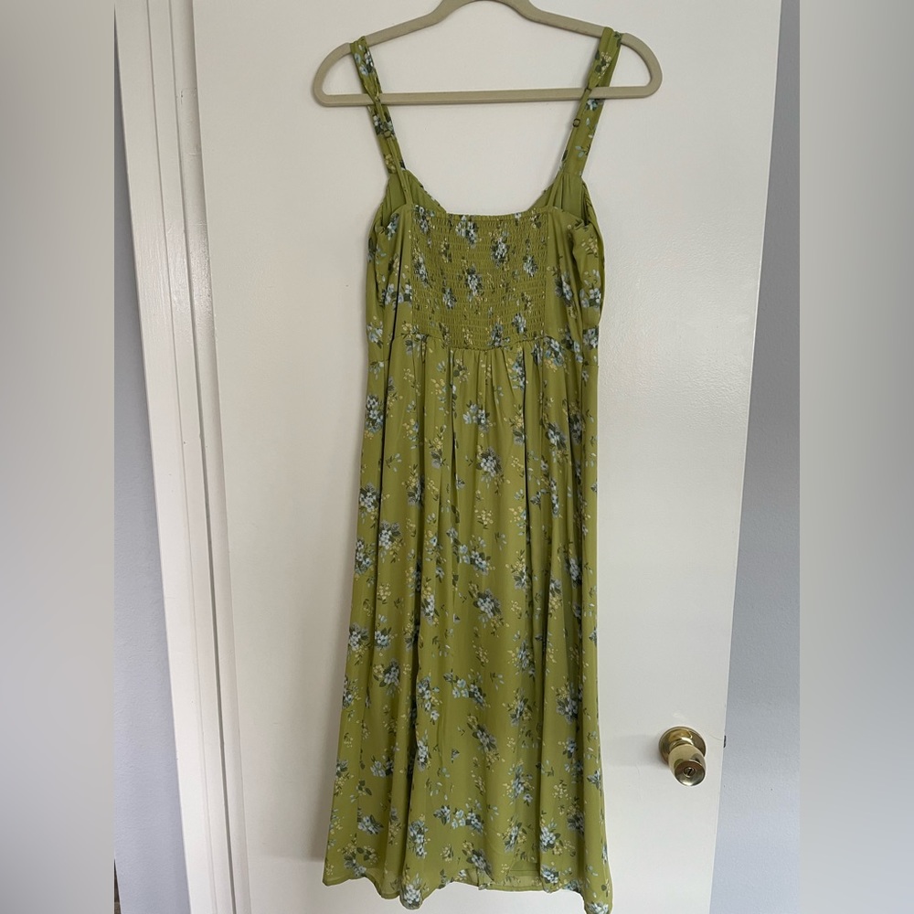 Abercrombie Button Through Slim Midi Dress - Picture 4 of 8